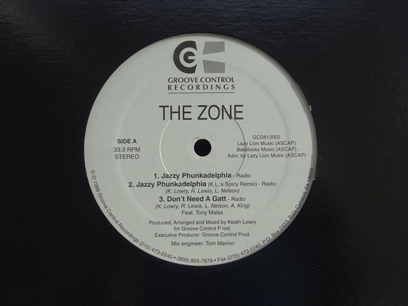 The Zone – Jazzy Phunkadelphia / Jazzy Phunkadelphia Remix / Don't Need A Gatt (12