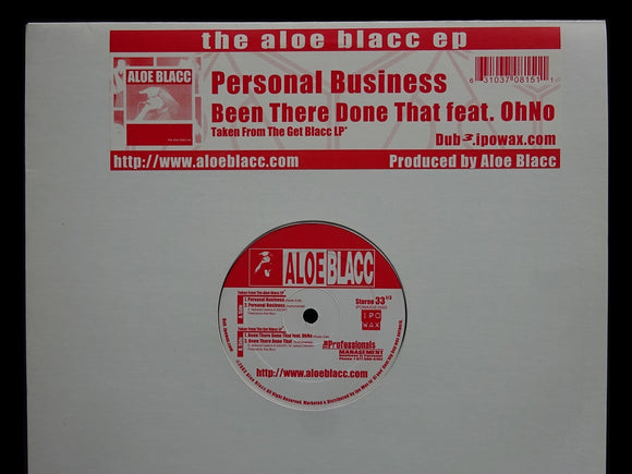 Aloe Blacc – Personal Business / Been There Done That (12