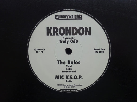 Krondon – The Rules (12