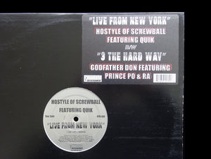 Hostyle / Godfather Don – Live From New York / 3 The Hard Way (12")