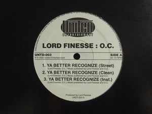 Lord Finesse & O.C. / Royal Flush & Big L – Ya Better Recognize / Thorough Fam (12")