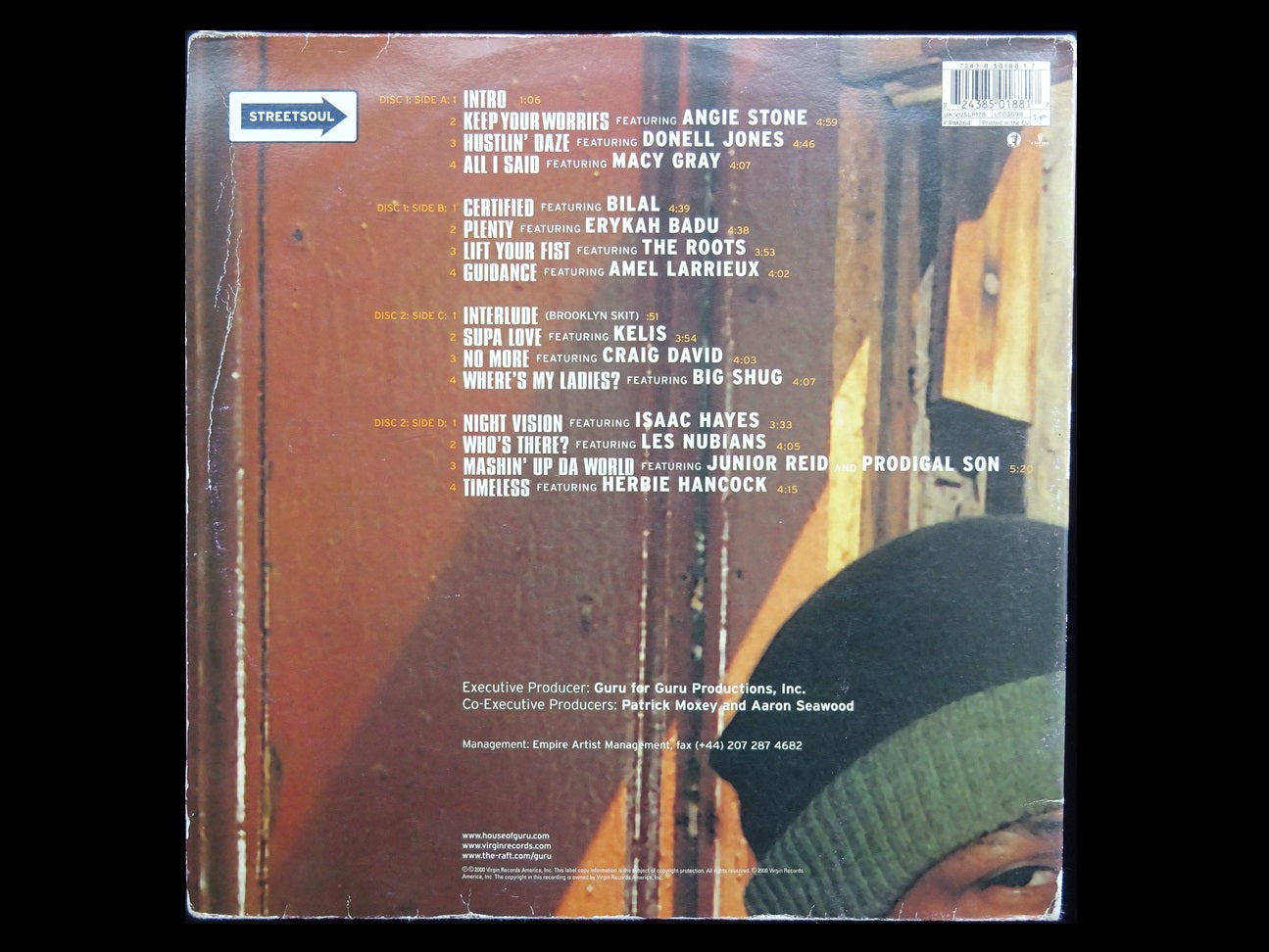 洋楽 GURU JAZZMATAZZ / STREETSOUL 2LP Amazon.co.jp: STREETSOUL: ミュージック