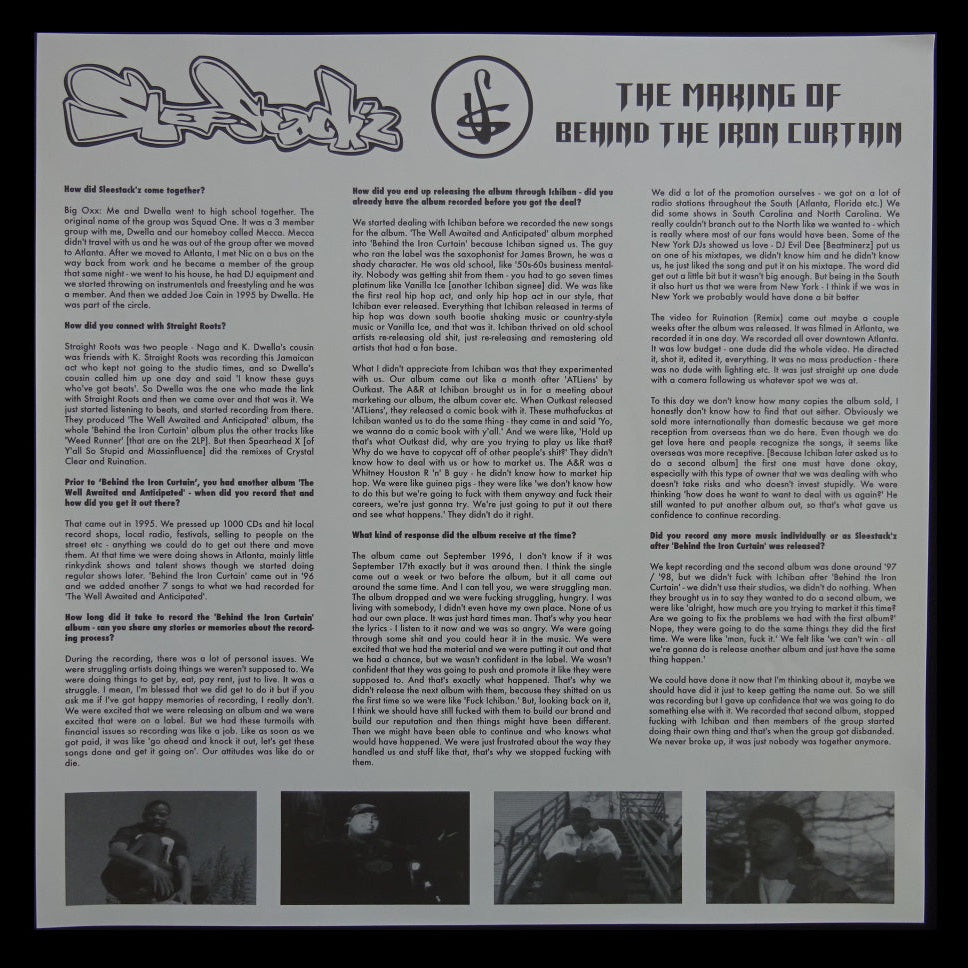 Sleestack'z Behind The Iron Curtain レコード 【公式通販】