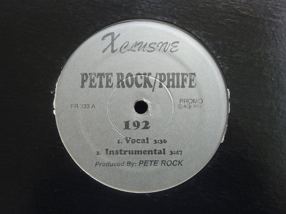 Pete Rock feat. Phife Dawg / Chino XL – 192 / A Word (12