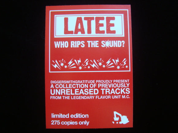 Latee - Who Rips The Sound? EP Sticker