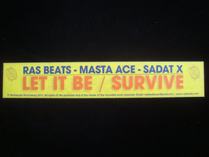 Ras Beats – Let It Be 12" Sticker