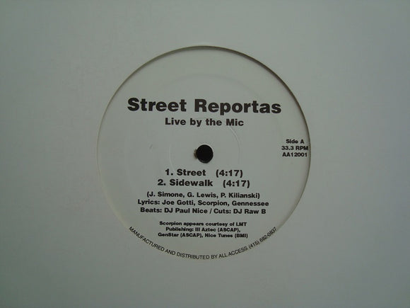 Street Reportas ‎– Live By The Mic (12
