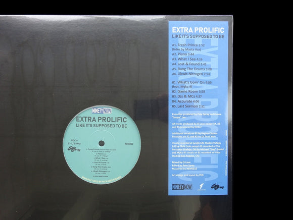 Extra Prolific – Like It's Supposed To Be (LP)