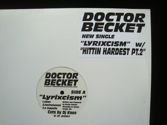 Doctor Becket ‎– Lyrixcism / Hittin Hardest Pt.2 (12