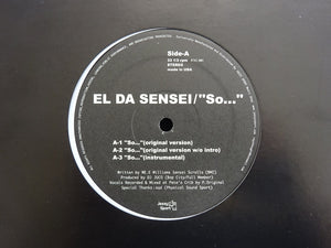 El Da Sensei / Artifacts – So... / It's Gettin' Hot Remix (12")