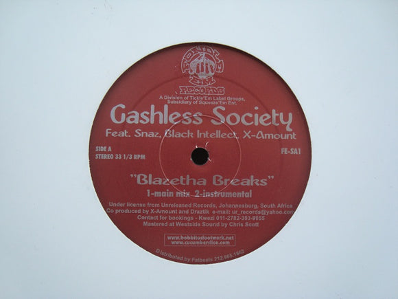 Cashless Society ‎– Blazetha Breaks (12