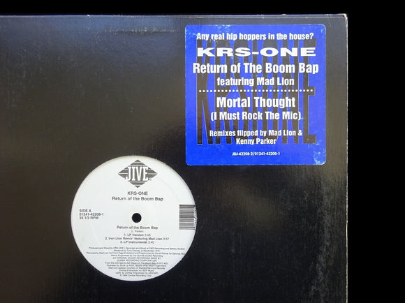 KRS-One – Return Of The Boom Bap / Mortal Thought (12