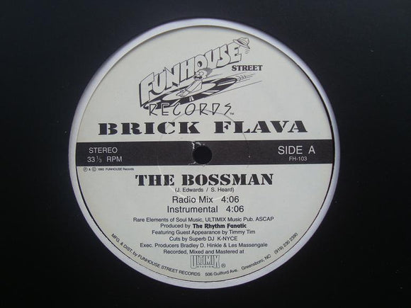 Brick Flava ‎– The Bossman (12
