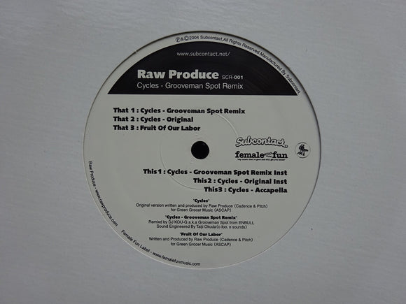 Raw Produce – Cycles (Grooveman Spot Remix) (12