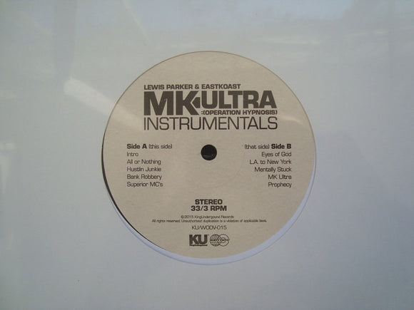 Lewis Parker & Eastkoast ‎– MK Ultra (Instrumentals) (LP)