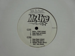 Mr. Live ‎– Relax Y'self (12")