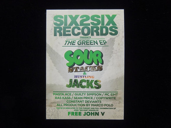 Sour Stacks & Hustling Jacks The Green EP Sticker