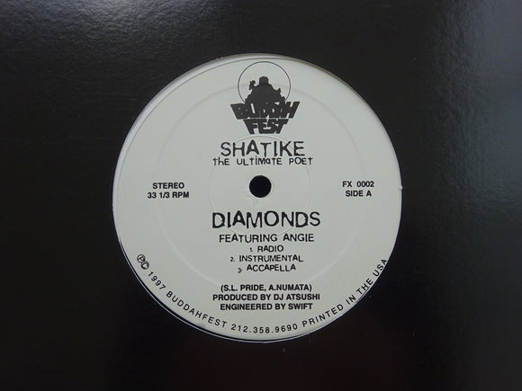 Shatike The Ultimate Poet ‎– Diamonds / Lifestyle (12