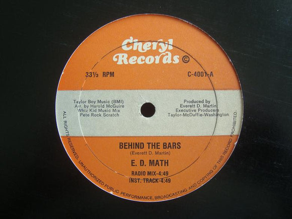 E. D. Math ‎– Behind The Bars (12
