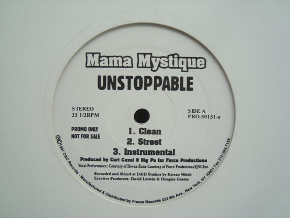 Mama Mystique ‎– Unstoppable / Styles I Murder (12