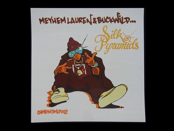 Meyhem Lauren & Buckwild ‎– Silk Pyramids LP Sticker