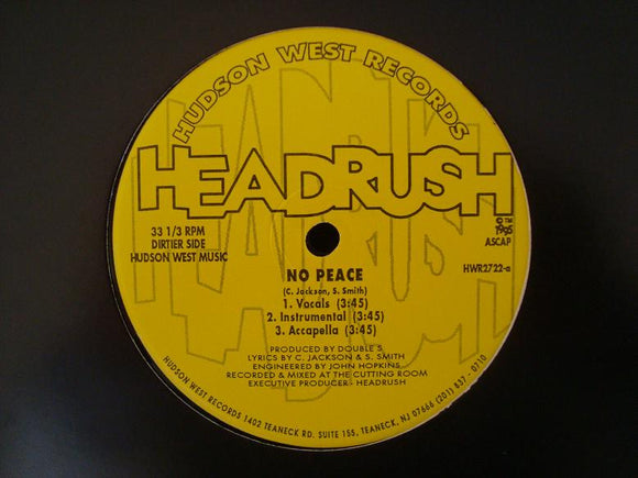 Headrush – No Peace / Run For Cover (12