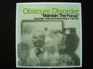 Obscure Disorder – Maintain The Focus (12")