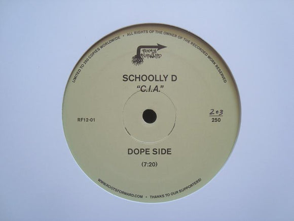 Schoolly D ‎– C.I.A. - Cold Blooded Blitz (12