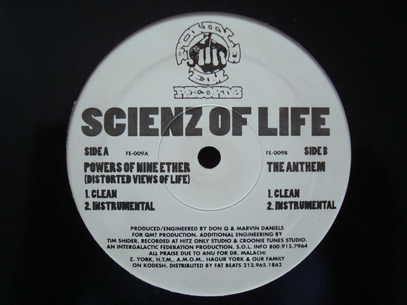 Scienz Of Life - Powers Of Nine Ether / The Anthem (12