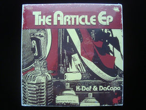K-Def & DaCapo ‎– The Article (LP)