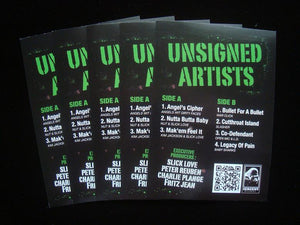 Unsigned Artists EP Stickers