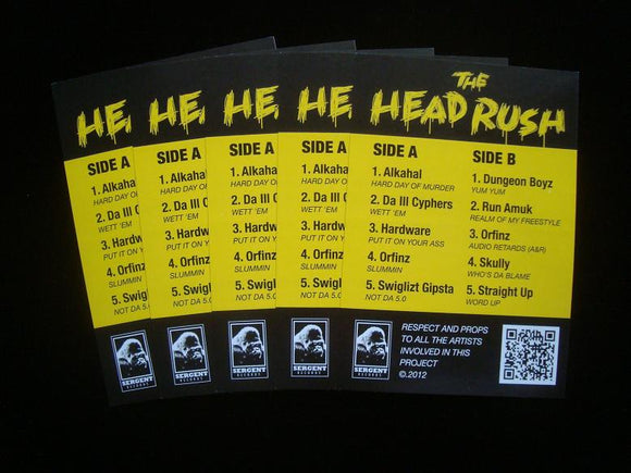 The Head Rush EP Stickers