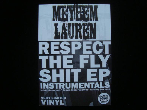 Meyhem Lauren ‎– Respect The Fly Shit EP Instrumentals Sticker