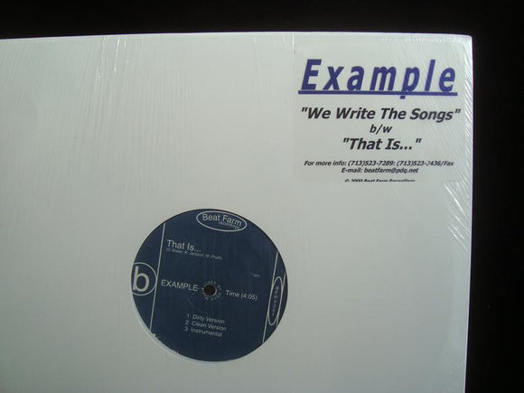 Example ‎– We Write The Songs / That Is... (12
