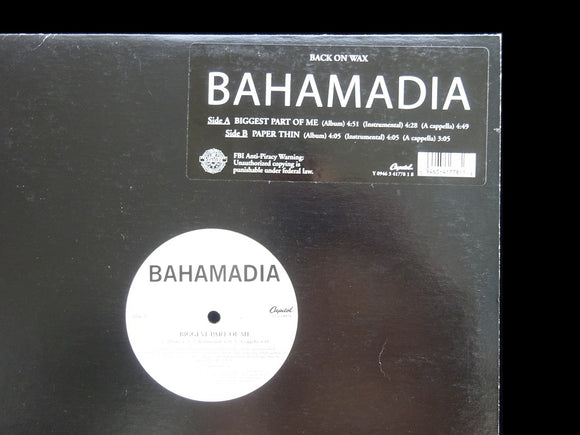 Bahamadia ‎– Biggest Part Of Me / Paper Thin (12