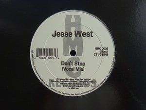 Jesse West ‎– Don't Stop (12")