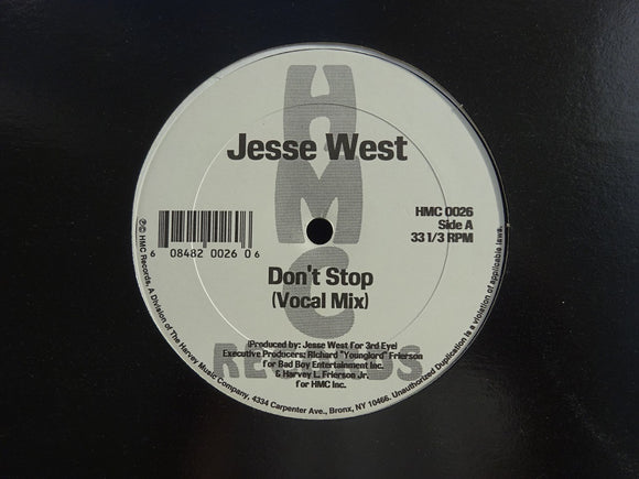 Jesse West ‎– Don't Stop (12