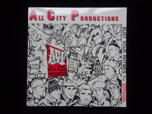 All City Productions ‎– Bust Your Rhymes / Unsolved Mysterme (12
