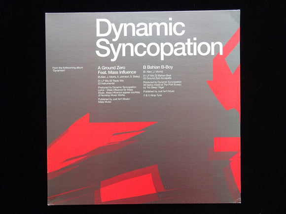 Dynamic Syncopation feat. Mass Influence ‎– Ground Zero (12