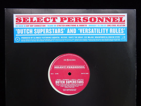 Select Personnel ‎– Dutch Superstars / Versatility Rules (12