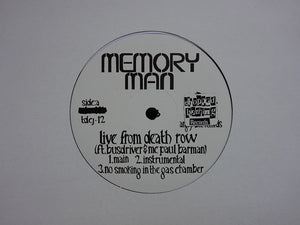 Memory Man ‎– Live From Death Row (12")