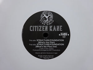 Citizen Kane ‎– Structure Foundation (What's The Plan) (7")