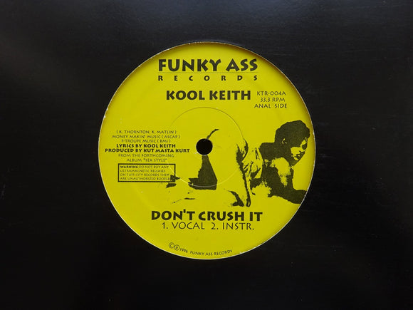 Kool Keith ‎– Don't Crush It / Sex Style (12