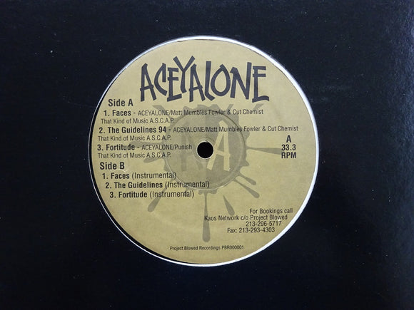 Aceyalone ‎– Faces / Guidelines 94 / Fortitude (12