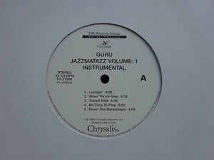 Guru ‎– Jazzmatazz Volume: 1 (Instrumental) (LP)