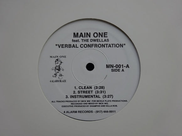Main One ‎– Verbal Confrontation / No More (12