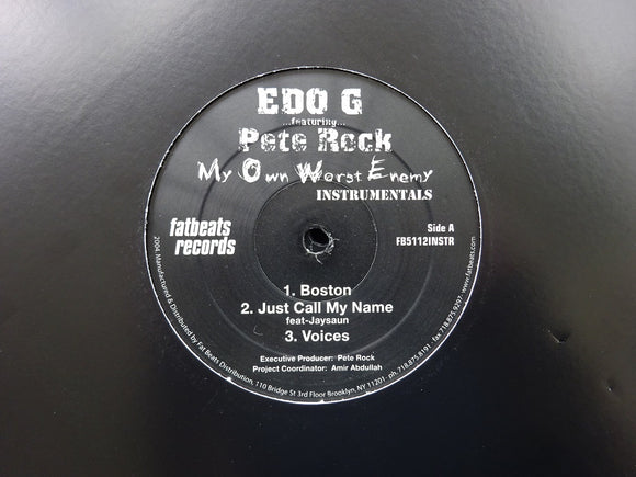 Edo G feat. Pete Rock ‎– My Own Worst Enemy (Instrumentals) (2LP)