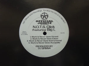 N.O.T.S. Click ‎– Work Is Never Done - Larger Than Life (12")