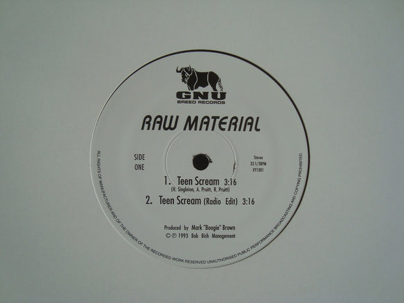 Raw Material ‎– Teen Scream (12