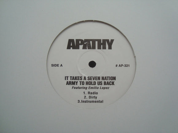 Apathy ‎– It Takes A Seven Nation Army To Hold Us Back / Can't Nobody (12